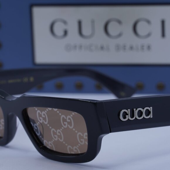 Gucci GG1838S 005 Cat Eye Sunglasses - Shiny Grey - Picture 8 of 10